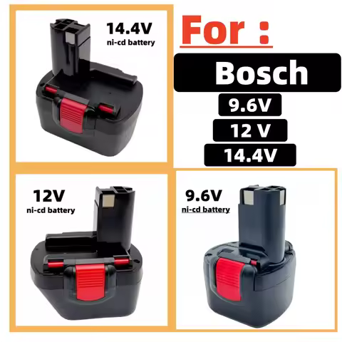 Replacement for Bosch 9.6V/12V/14.4V cordless drills, hand drills, and pistol drills GSR12-2 nickel-
