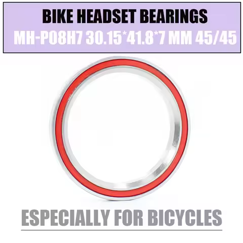 MH-P08H7 Bike Headset Bearings 30.15*41.8*7 mm 45/45 Angular Contact Bicycle Bearing 2PCS ACB Road M