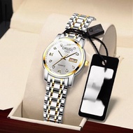 ORUSS Elegant Women Watch Waterproof Automatic Calendar Wrist Watch for Woman Stainless Steel Luxury Quartz Ladies Watch