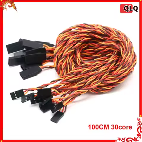 10pcs 10cm/15cm/20cm/30cm/50cm/100cm RC Servo Extension Cord Cable Wire Lead JR For RC Helicopter Ar