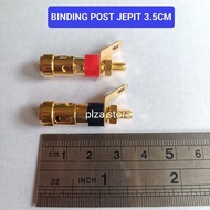 Binding post clamp gold 3.5cm biding post speaker press model 3.5cm