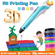 【✅Ready Stock/COD】Original 3D Printer Pen Full Set with Filament 3M 3 Colors Toy for Kids Scratch Pe