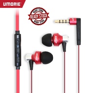 [PREMIUM QUALITY] UMORIE® SUPER BASS EARPHONE WITH MICROPHONE