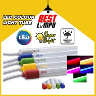 LED Red Blue Green Yellow Colour T8 Light Tube Weatherproof Lampu Tube Kedai Makan Kedai Gunting Ram