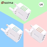 New UK Standard LED Charge Charger 3 ports USB Plug for Mobile Phone Travel Charger Universal Style Adapter