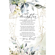 My Daughter Poster Inspiring Quotes Canvas Painting Wall Art A Prayer for You Dear Daughter is on My