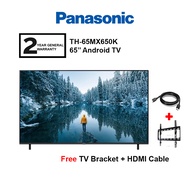 Panasonic 65" LED 4K HDR Smart Android Google TV TH-65MX650K / TH65MX650K Television (FREE Hdmi Cable and Tv Bracket)