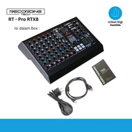 [ Ready] Recording Tech Pro Rtx8 - Mixer Audio 8 Channel Usb 2.0 99Dsp