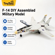 1:72 F-14 Tomcat Fighter Jet Model 10.24in ABS Plastic Aircraft Display Collectible