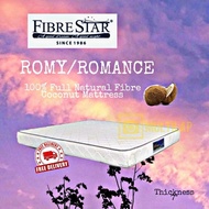 Fibre Star 100% Romy Natural Coconut Fibre Mattress[Free Delivery]