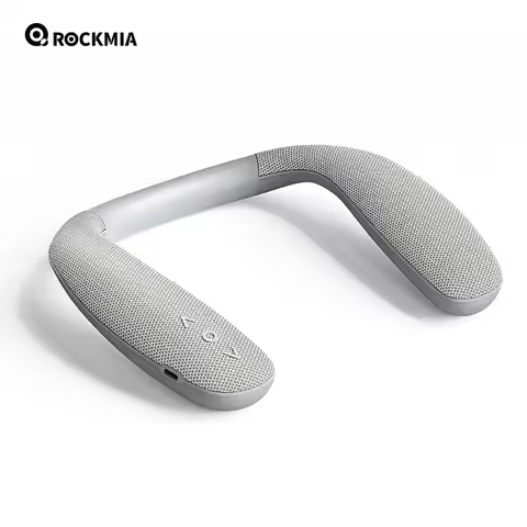 Rockmia Brand Neckband Bluetooth Speaker EBS-908 Gray 6w BT 5.0 Wirelesss Stereo Boom for House work