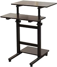 Home Desktop Lifting Computer Desk, Height-adjustable Rolling Laptop Desk With Wheels, With Storage Rack And Keyboard Stand Simple Desk Fashionable