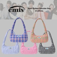 [emis] Heart Quilted Shoulder Bag (5 colors)