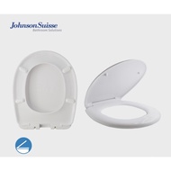JOHNSON SUISSE HEAVY DUTY (UF)MAPLE TOILET SEAT &amp; COVER &amp; LUTON (PP) TOILET COVER (WHITE)
