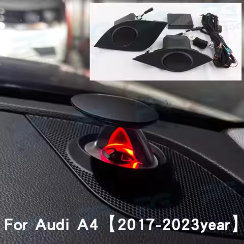 Lifting Tweeter Speaker 32 Color LED For Audi A4 A5 A6 A7 Q5 Q7 Q8 B9 C8 Electric Treble Horn Stylis