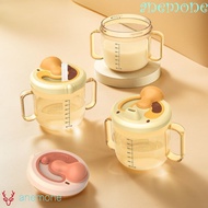 ANEMONE Cartoon Duck Direct Drinking Cup, Straw Design Leakproof Baby Learning Drinking Cup, Durable