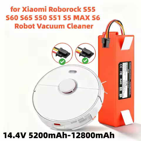 14.4V14.8V Replacement Battery 6500mAh For Xiaomi Robot Roborock 1S C10 E35 S50 51 S6 7 Accessory Sp