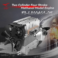 TOYAN FS-L200AC 4 Stroke Air Cooled Engine 7cc Inline 2 Cylinder Nitro Internal Combustion Engine Mo