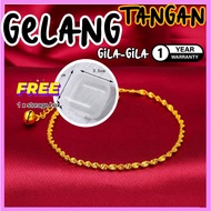 Emas Korea GT10 Gelang Tangan Gelang Kaki Emas Bangkok Gold Bracelet Gelang Tangan Emas Bangkok Gold