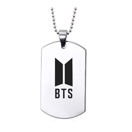Star logo necklace with BTS logo Stainless steel BTS label