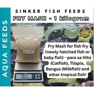 FRY MASH feeds for fish fry (newly hatched fish) and young fish I Hito, Bangus, Tilapia, etc.