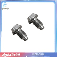 [Pretty] 2PCS for  TC4 Titanium Hydraulic Disc Exhaust Screw Mountain Bike Brake Screw Accessories -