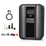 Tire Inflator Portable Air Compressor - Electric Tire Pump with Auto-Stop, Digital Pressure Gauge, L