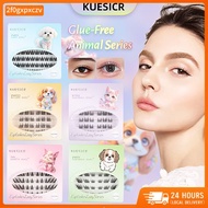 Eyelash No Glue Needed Glue-Free False Eyelashes Self-Adhesive BQI KUESICR Extension Re-Wearable