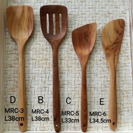 Teak Wood Wooden Spatula Cooking spoon Utensils Kitchen Tools / Slotted / Turner / Flipper