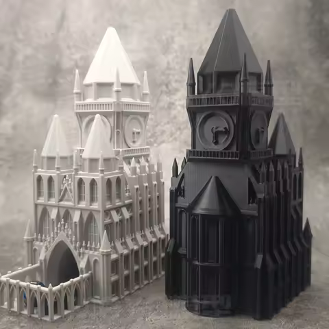 Cathedral Dice Tower Medieval Castle Gothic Monastery Dice Tower Board Game Accessories D&D dice box