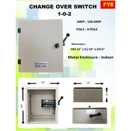 FYE 100amp 4pole Change Over Switch with Metal Enclosure