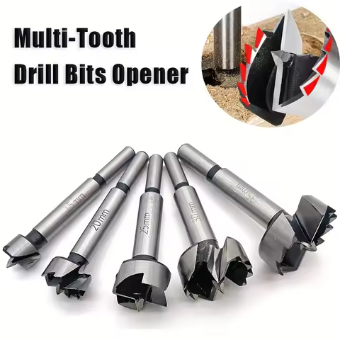 1pc 15/20/25/30/35/54mm Multi-tooth Boring Drill Bits Woodworking Self Centering Hole Saw Wood Cutte