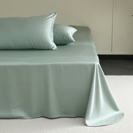 Low priceHigh End Mulberry Silk Flat Sheet Only Solid Color Bed Sheet Smooth Cooling Top Sheets Cust
