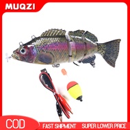 14CM/53G Electric Multi-Jointed Fishing Lure with Float USB Rechargeable LED Luminous Swimbait Robot