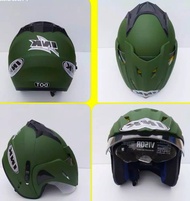 HELM INK DOUBLE VISOR MERK BMT EMBOSS SNI TERLARIS PAKING KRDUS t.