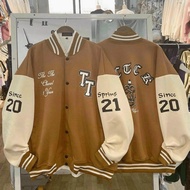 Foreign felt bomberJacket with Korean wide-form fashion sheet form for young people HIYU STORE
