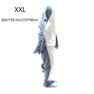 【BHQ TOYS】ชุดมาสคอต ชุดนอนผ้านวม Shark Blanket ถุงนอน ผ้าห่ม ผ้าฟาบริค มีฮู้ด ลายฉลาม สําหรับผู้ใหญ่