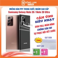 Paste PPF Samsung Galaxy Note 20 Ultra Note 20 anti-fingerprint glass protection self-healing scratch - River Lam Store
