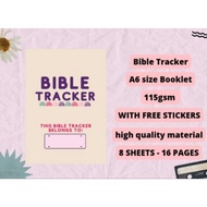 Bible Tracker with free stickers