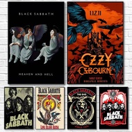 Music B-Black Sabbath Band O-Ozzy Osbourne Poster Canvas painting poster with prints Home bedroom li