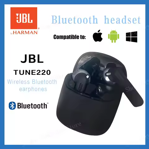 Original JBL TUNE 220 TWS True Wireless Bluetooth Earphones T220TWS Stereo Earbuds Bass Sound Headph