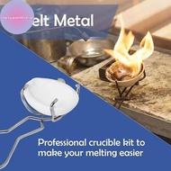 Strongaroetrtombn 25.5CM Stainless Steel Crucible Tong Crucible Clamp Crucible Pliers White Gold Bow