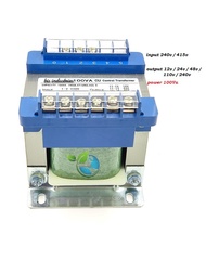 Transformer stepdown 100va / 200va multi range voltage input 240vac / 415vac / output 12vac-24vac-4