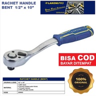 Pro RACHET HANDLE BENT (Rubber HANDLE) 1/2" X 10" (200662)/JETJO Bent RACHET Handle