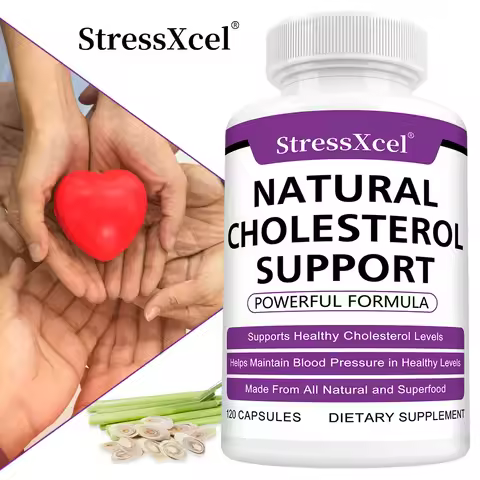 Natural Cholesterol Health Supplement, Supports Heart & Circulatory Health, Blood Flow, Metabolic & 