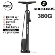 ROCKBROS Motorcycle Tire Pump Bike Pump 380G 160 Psi Road Bike Mtb