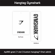 GYMSHARK Hangtag Gymshark Label/ / Hangtag clothing label / Sports label