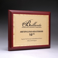 Custom Wooden Plaque Making Gold Foil Plaque Award Plaque Metal Custom Wooden Appointment Letter Awa