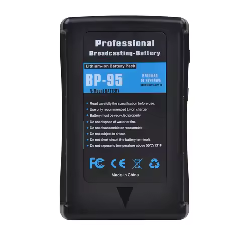 14.8v 99Wh BP-95 V-Mount V Lock V Shape Battery pack for Sony Camera Battery, LED Photography Light 