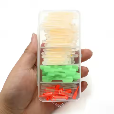 100PCS Professional Fishing Glow Sticks Rod Tip Lights Night Fishing Float Indicators High Intensity